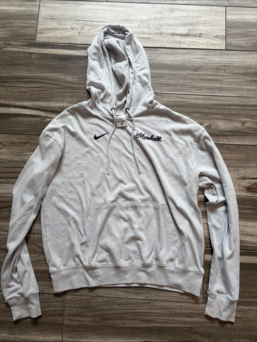 Nike Women’s Marshall University Grey Lightweight Hoodie